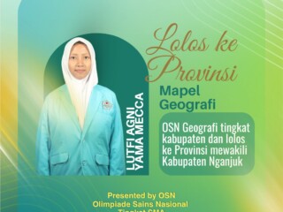 Siswa MAN 3 Nganjuk Sukses Lolos ke OSN Tingkat Provinsi Bidang Geografi