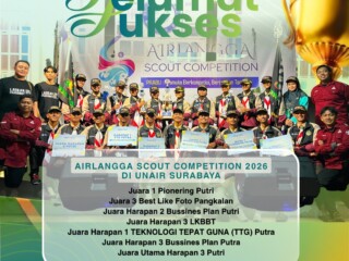 Borong Banyak Penghargaan, MAN 3 Nganjuk Tampil Memukau di Airlangga Scout Competition 2026