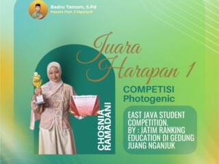 Siswi MAN 3 Nganjuk Raih Juara Harapan 1 Kompetisi Photogenic Tingkat Jawa Timur