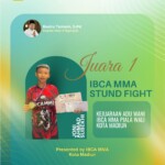 Siswa MAN 3 Nganjuk Raih Juara 1 Kejuaraan IBCA MMA Stand Fight Piala Wali Kota Madiun