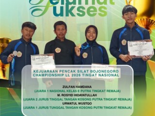Siswa MAN 3 Nganjuk Raih Prestasi Gemilang di Kejuaraan Pencak Silat Bojonegoro Championship II 2026 Tingkat Nasional