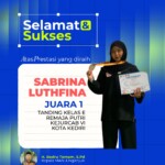 BANGGA! SABRINA LUTHFINA UKIR PRESTASI DI KEJURCAB VI KOTA KEDIRI
